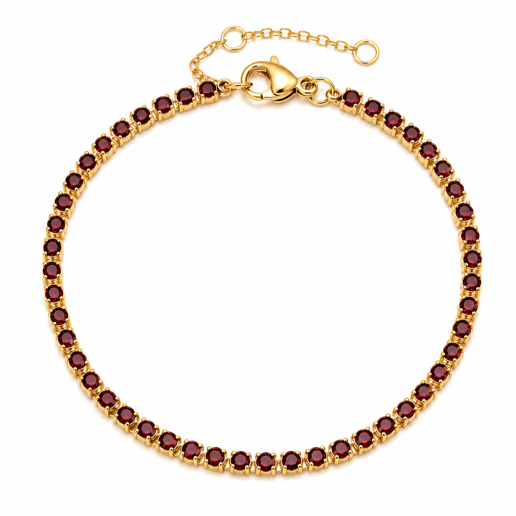 Pulsera tenis roja