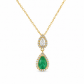 Collar de Esmeraldas con Diamantes