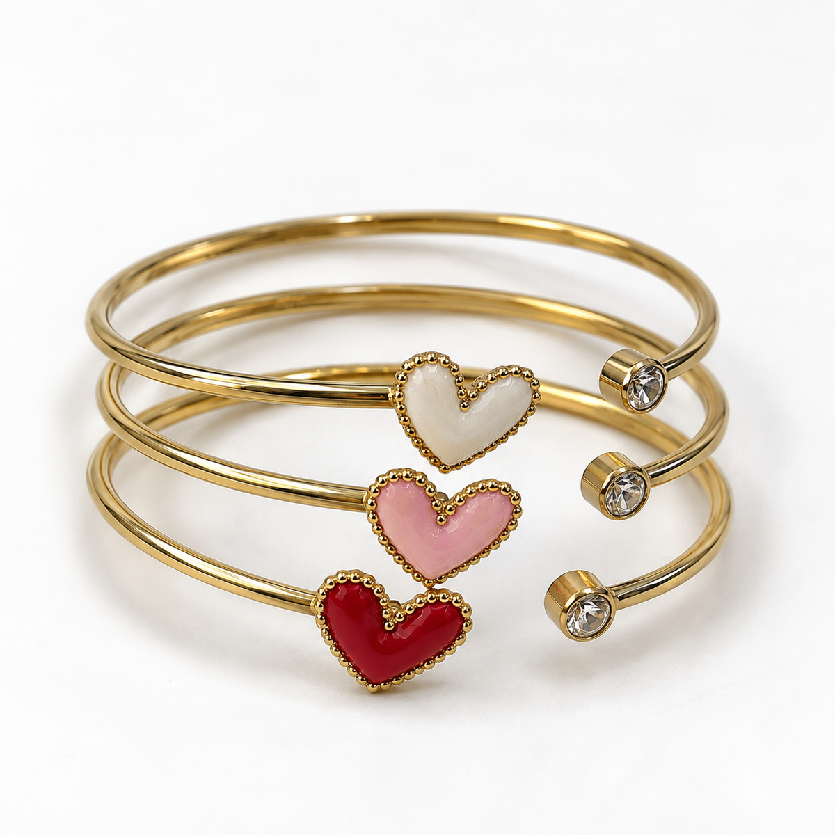 Brazaletes de corazón