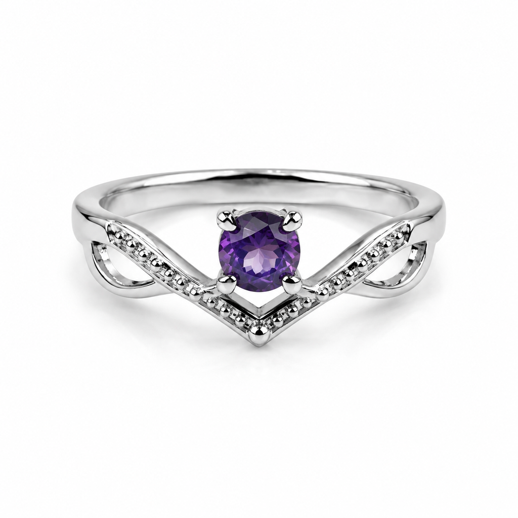Anillo de amatista