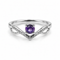 Anillo de amatista