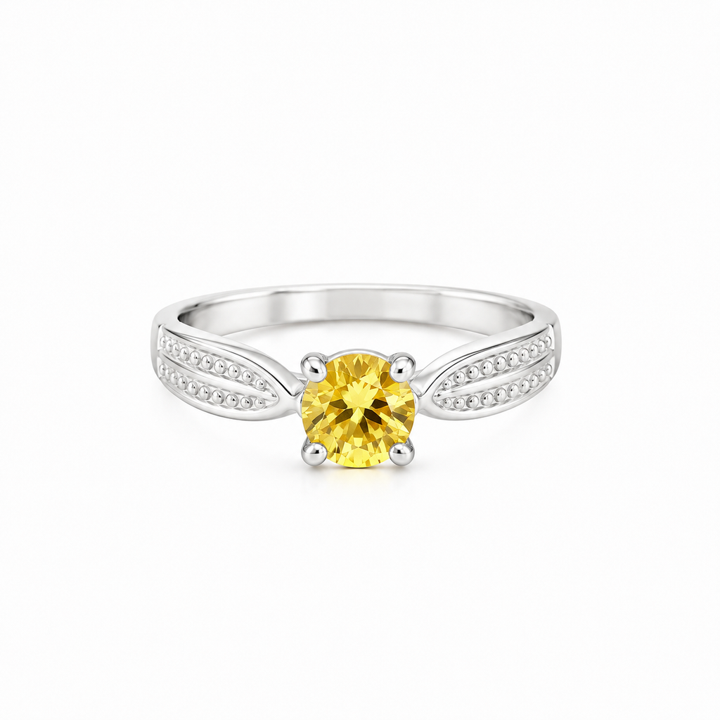Anillo de citrino
