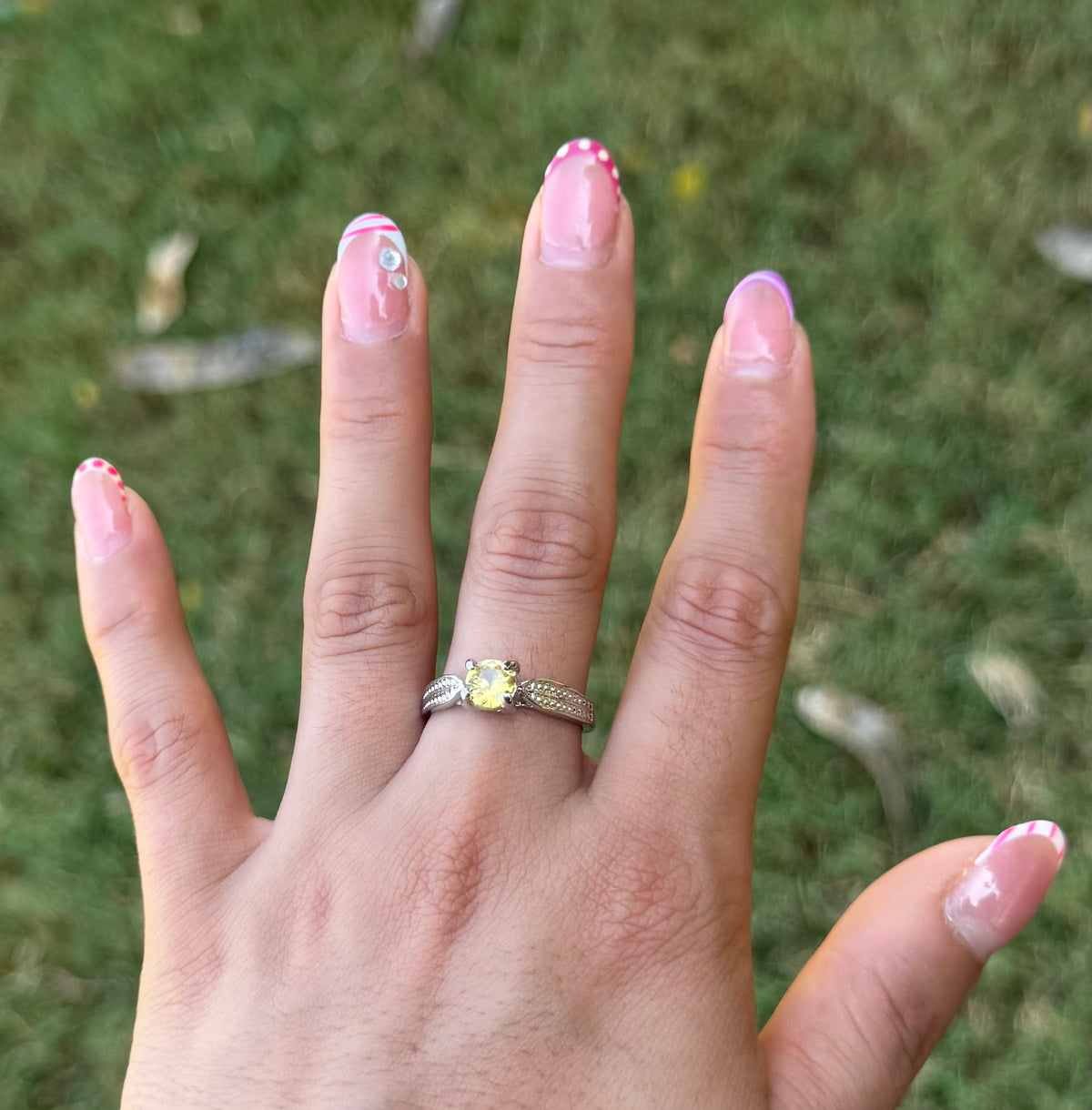 Anillo de citrino